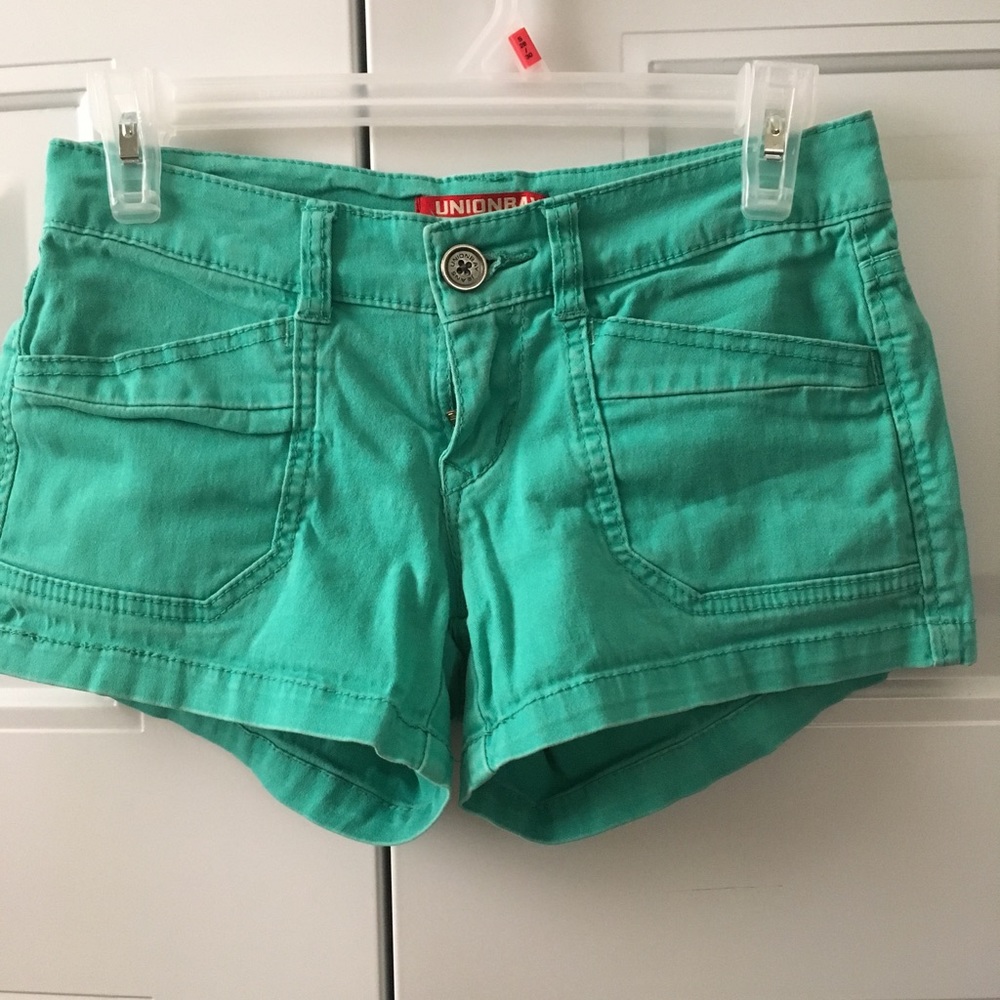 Teal shorts